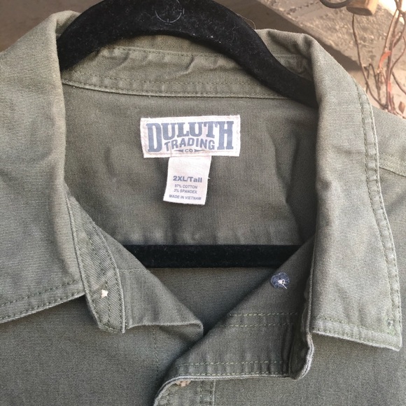 Heavy Duluth Trading combat green xxl tall - Picture 3 of 3